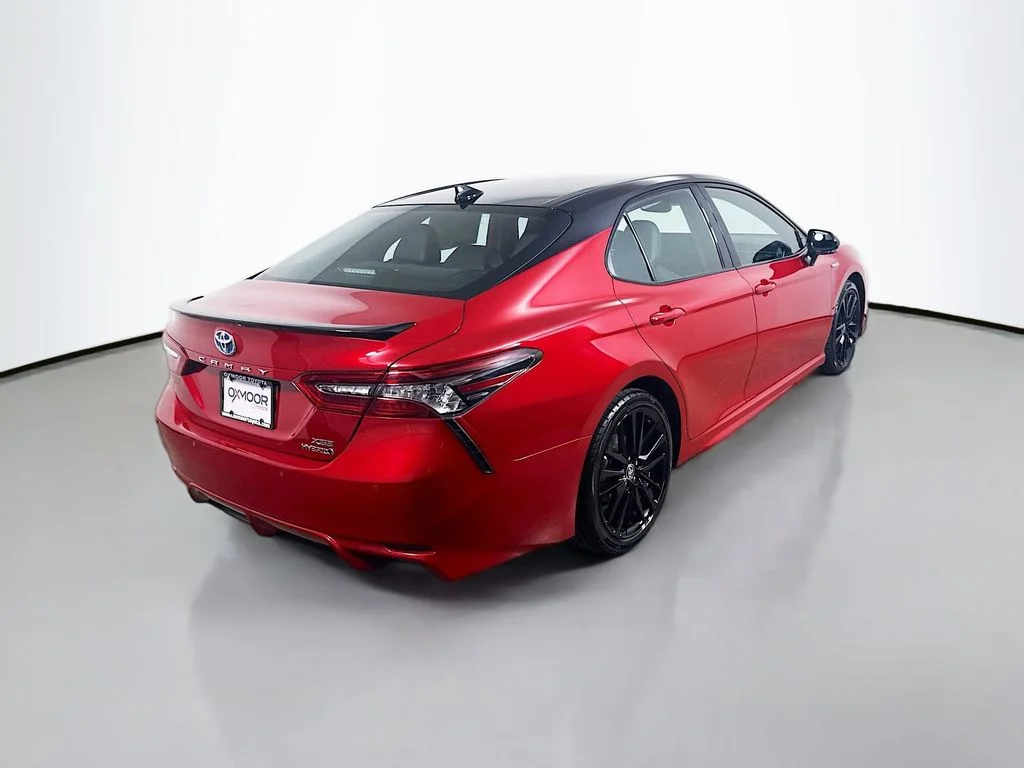 Certified Used 2021 Supersonic Red/Midnight Black Metallic Toyota Hybrid XSE image 7