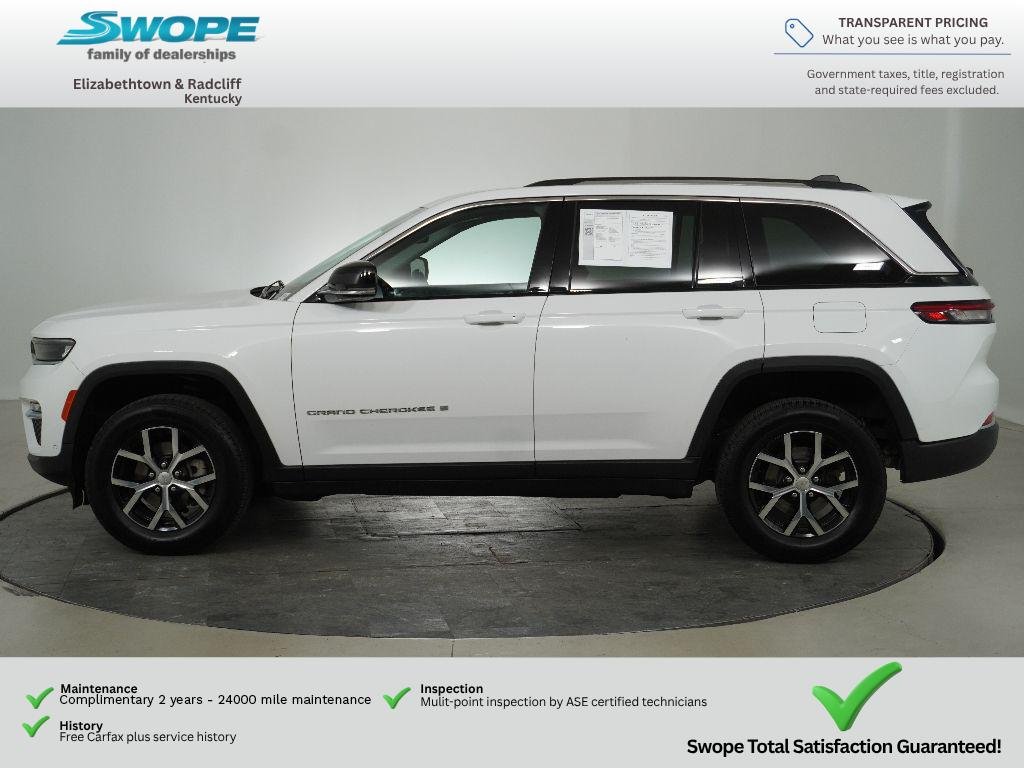 Used 2023 Bright White Clearcoat Jeep Limited image 6