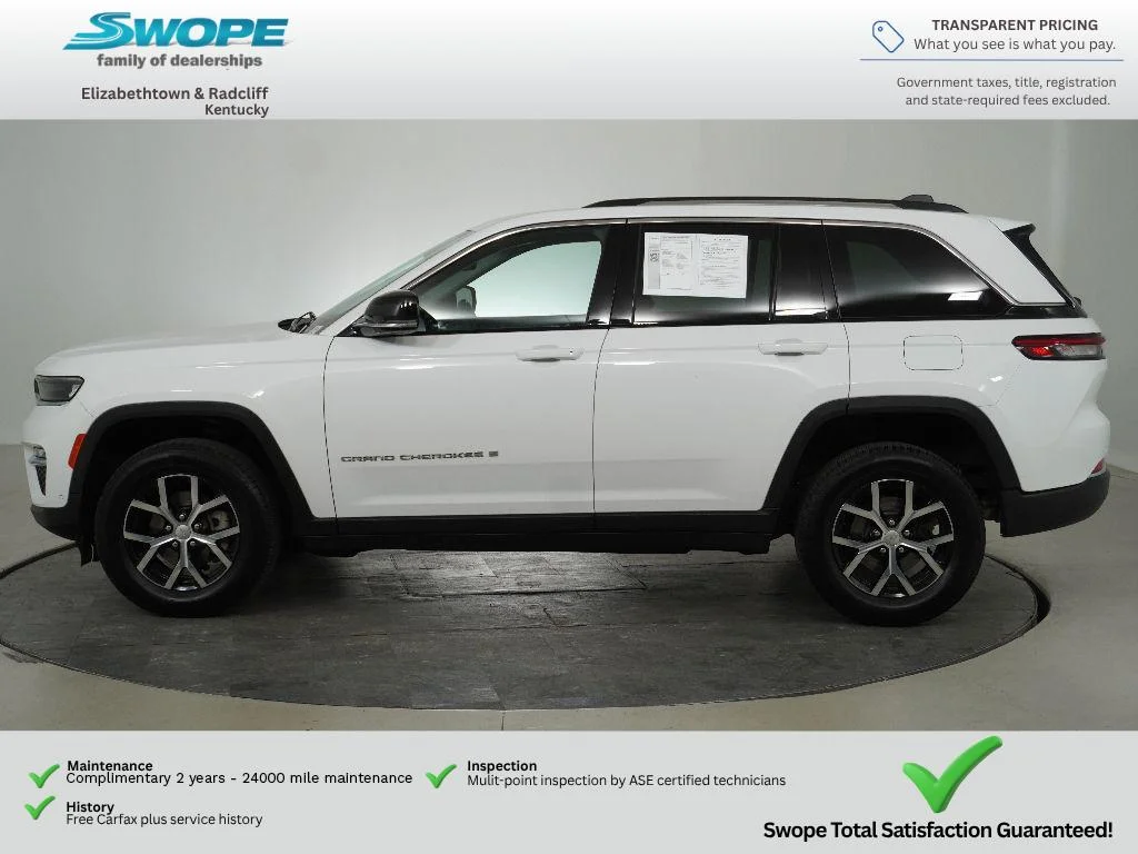 Certified Used 2023 Bright White Clearcoat Jeep Limited image 6