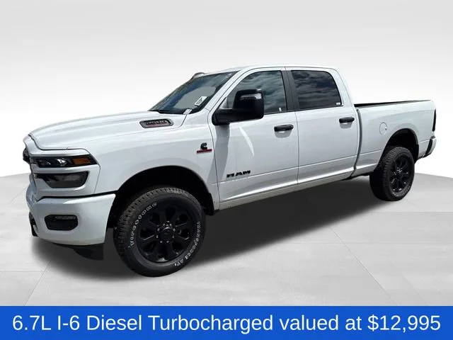 New 2026 Bright White Clear-Coat Exterior Paint RAM Big Horn image 3