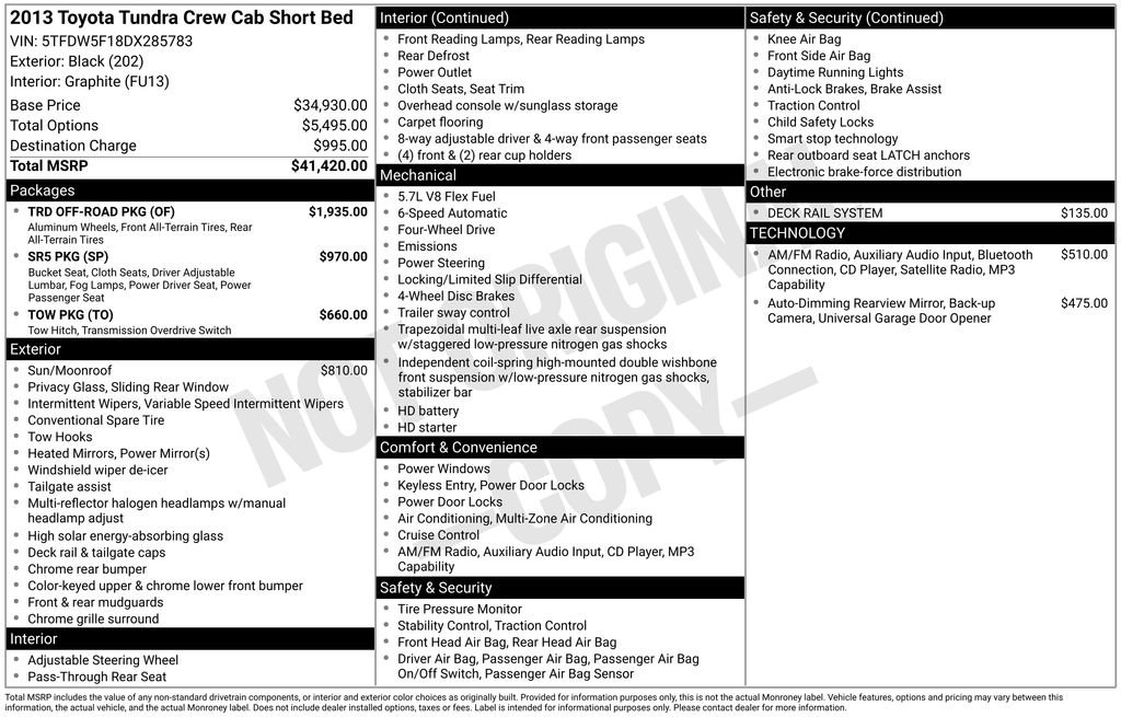 Used 2013 Black Toyota Grade image 2