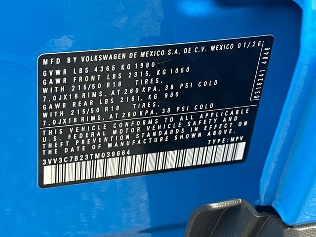 New 2026 Blue Volkswagen 1.5T SE Black image 36
