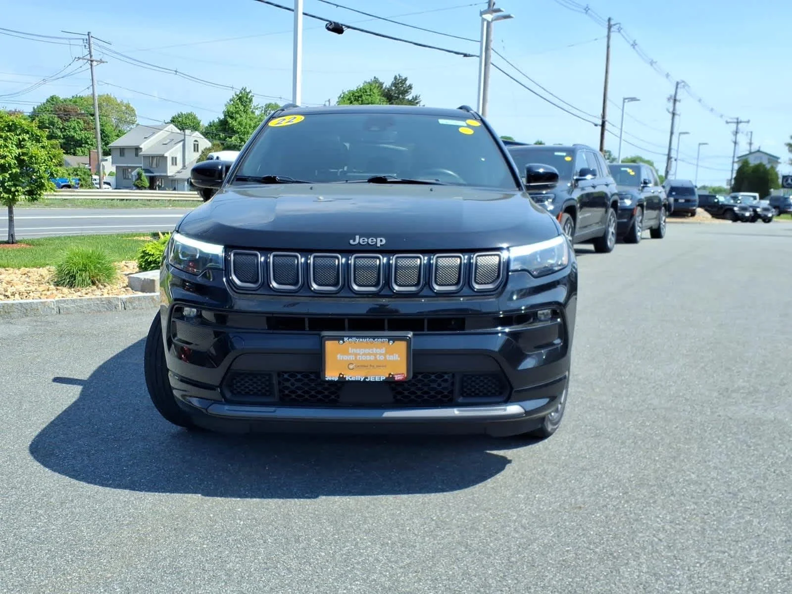 Certified Used 2022 Diamond Black Crystal Pearlcoat Jeep High Altitude image 3