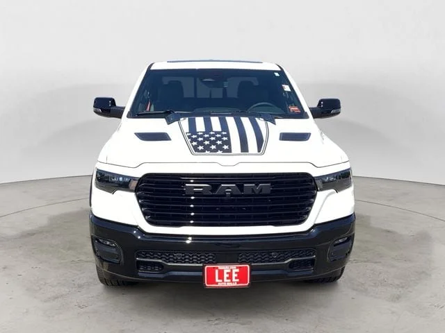 New 2026 Bright White Clearcoat Ram LARAMIE CREW CAB 4X4 5