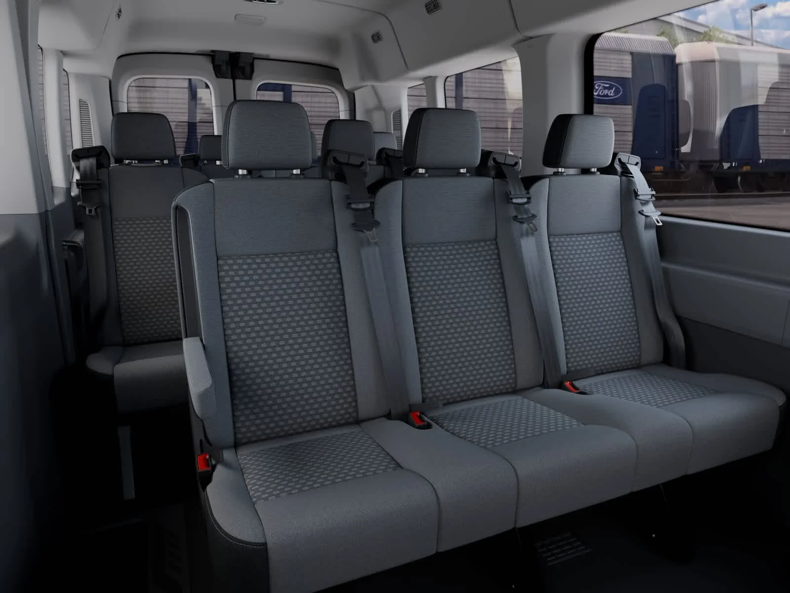 New 2027 Carbonized Gray Metallic Ford Passenger Van XLT image 11