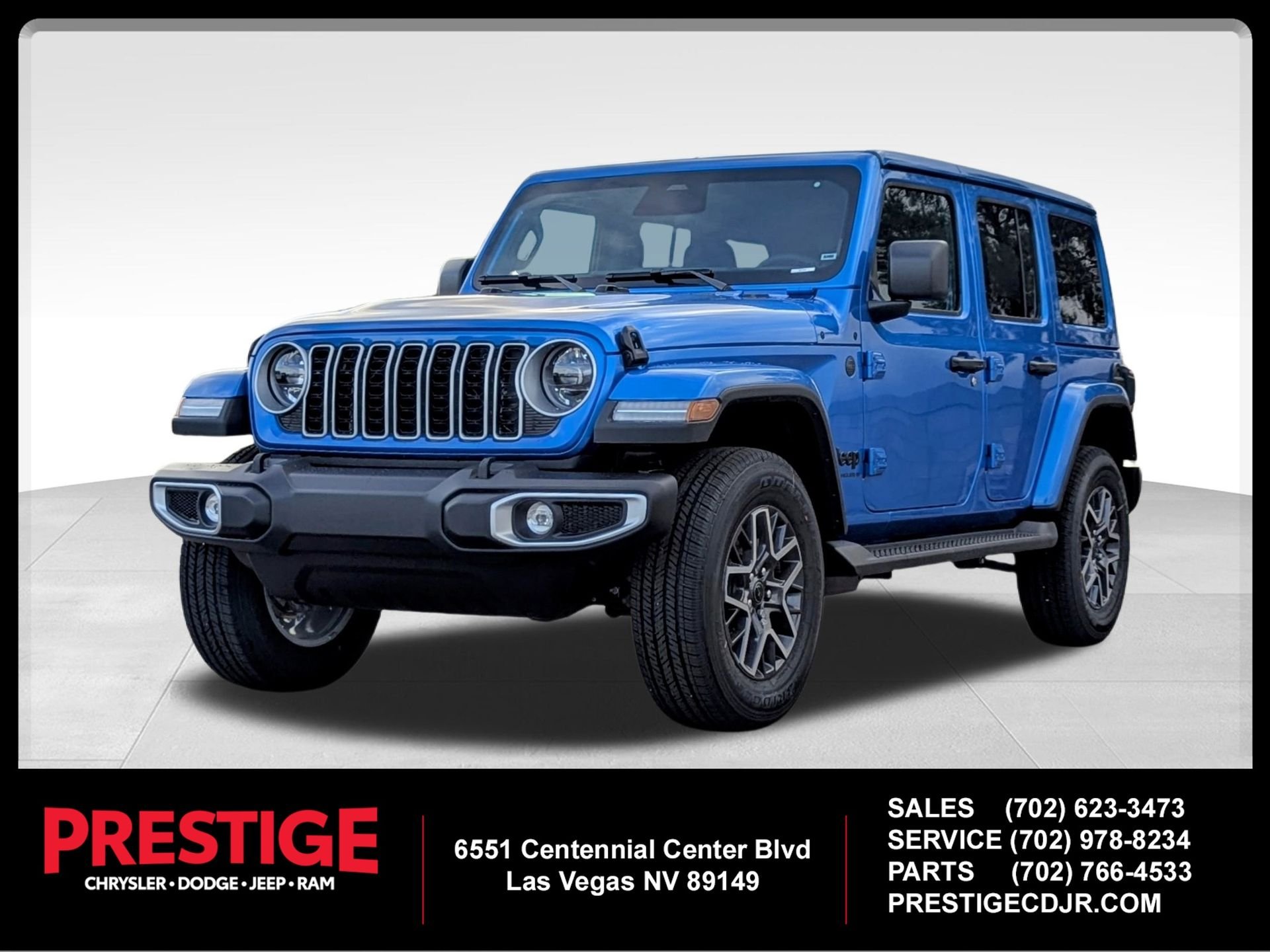 New 2026 Hydro Blue Pearl-Coat Exterior Paint Jeep Sahara image 1