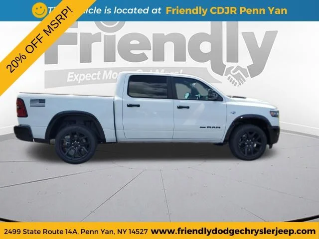 New 2026 Bright White Clear-Coat Exterior Paint RAM Laramie image 6