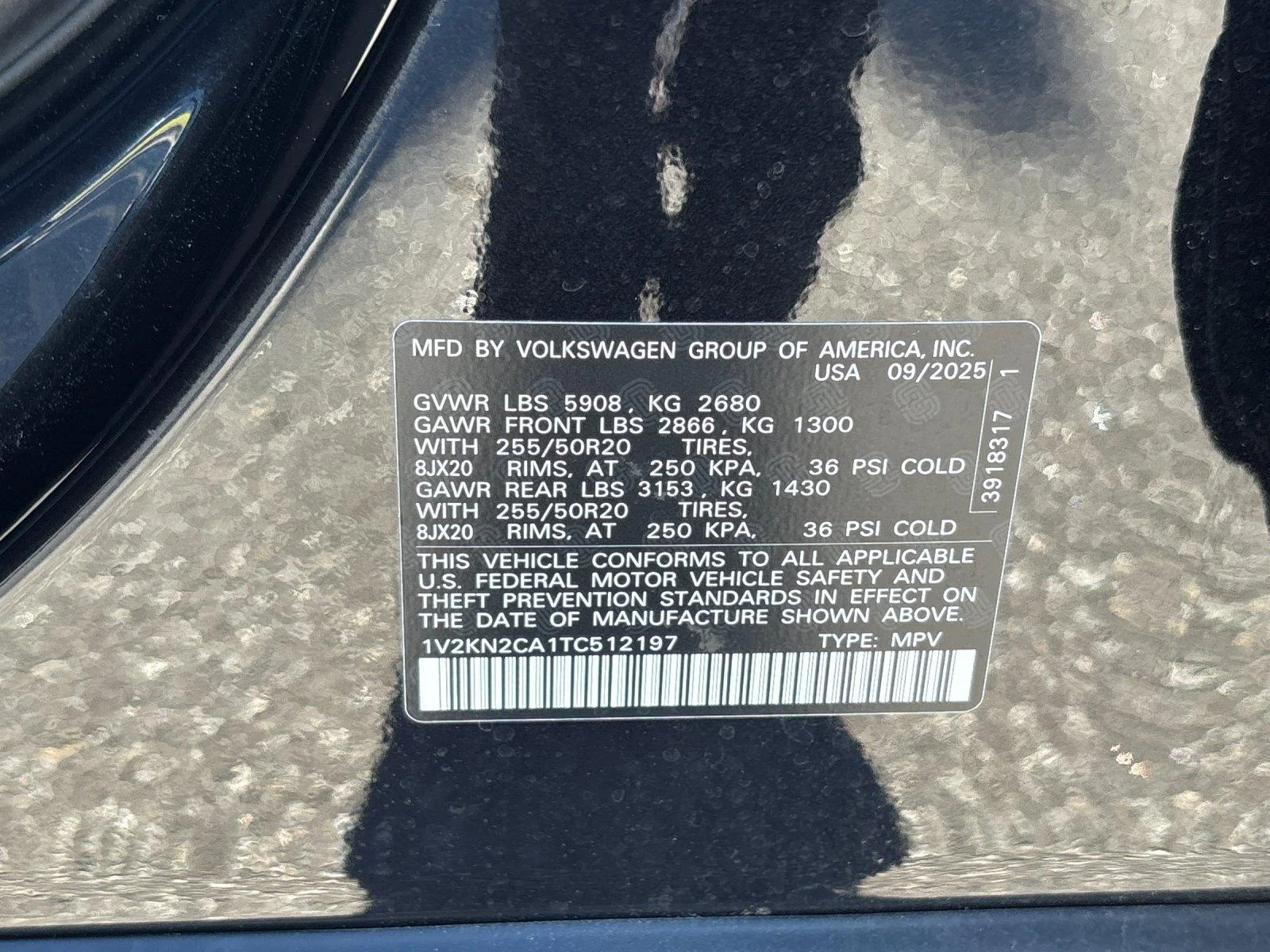Certified Used 2026 Deep Black Pearl Volkswagen 2.0T SE w/Technology image 11
