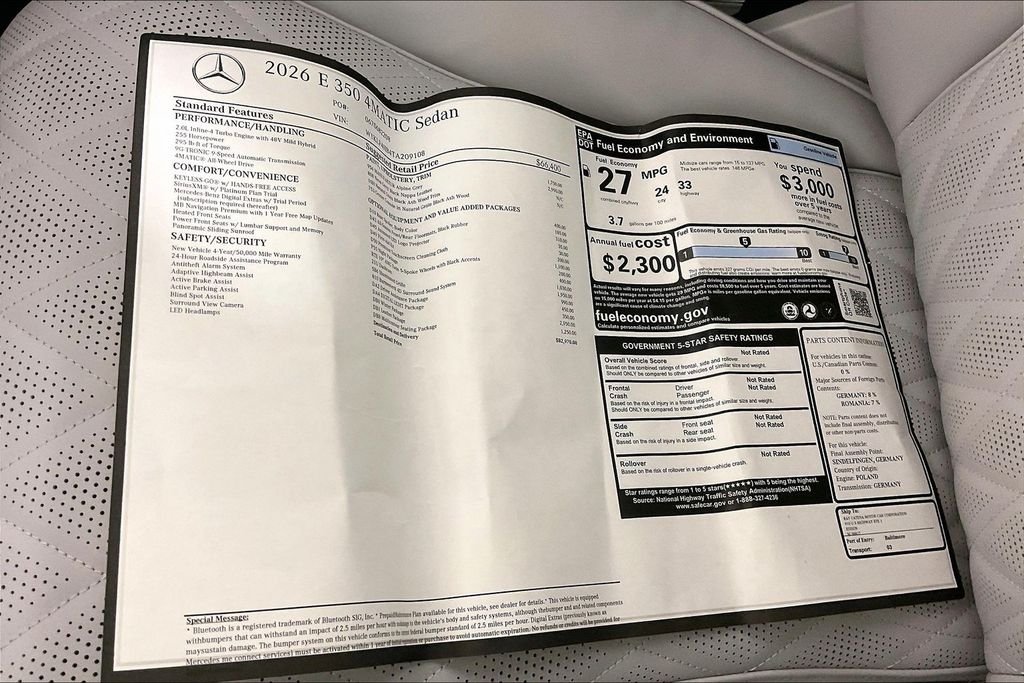 2026 Mercedes-Benz E-Class E350 - Photo 22