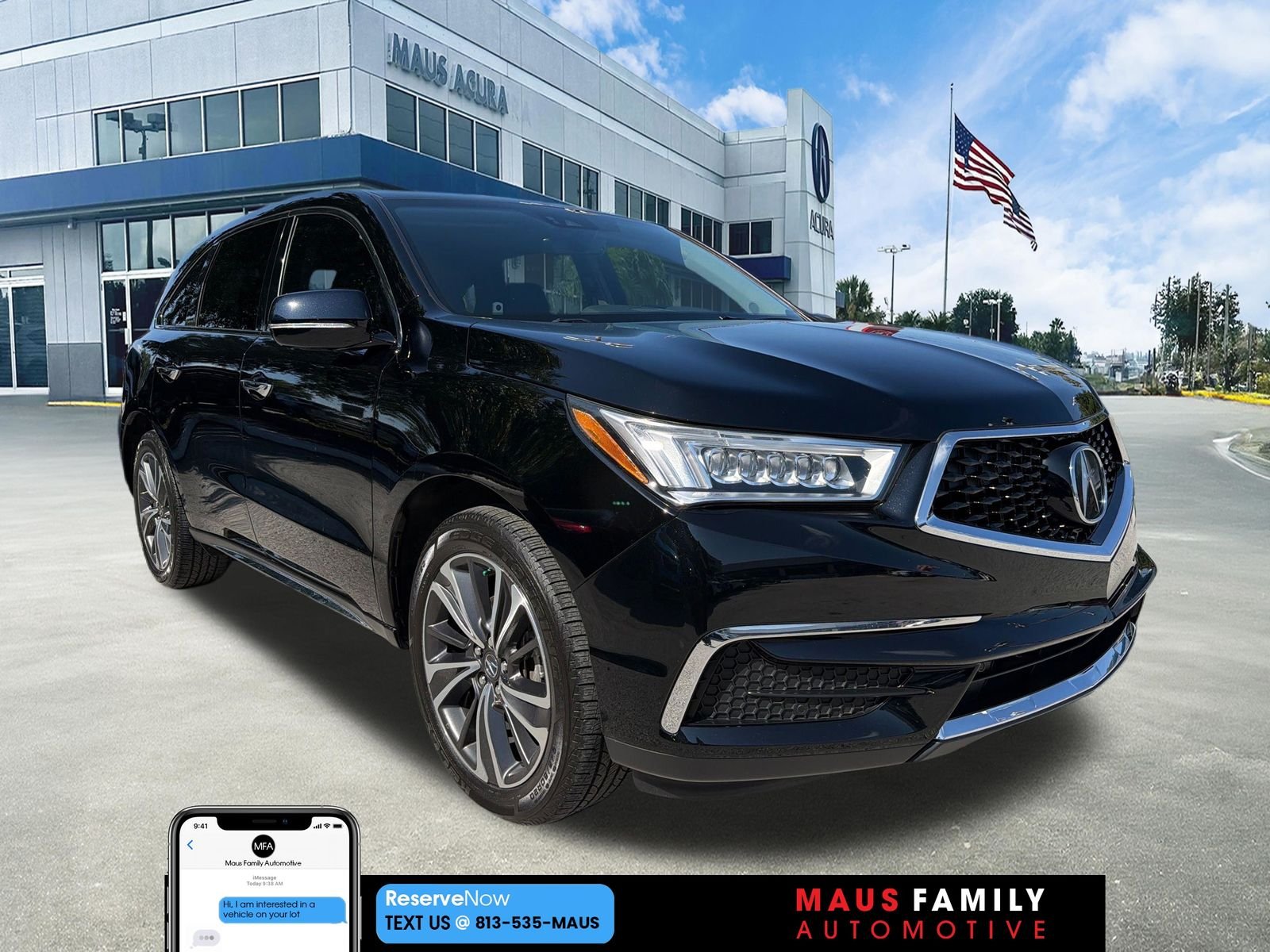 Used 2020 Black Acura Technology image 1