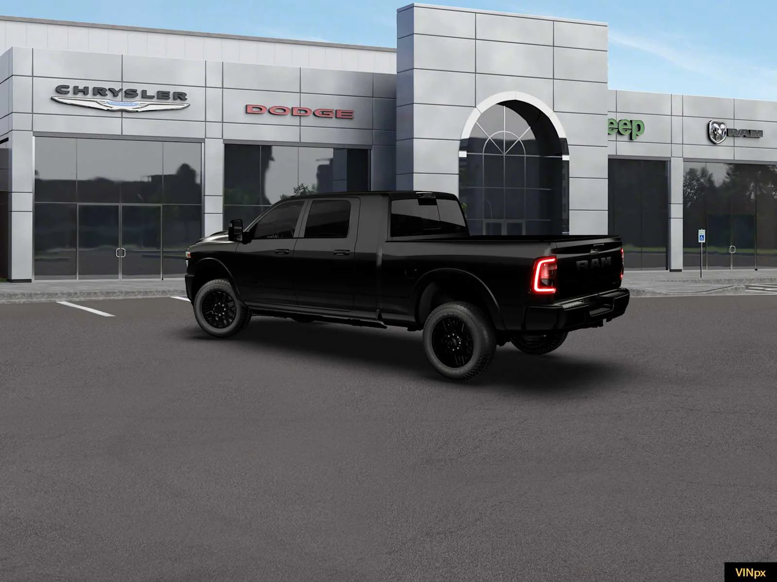New 2026 Diamond Black Crystal Pearl-Coat Exterior Paint RAM Limited image 4