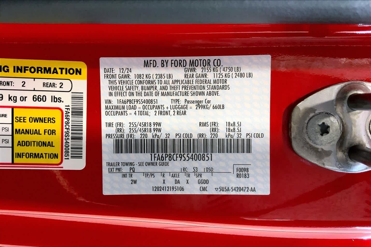 Used 2025 Race Red Ford GT image 36