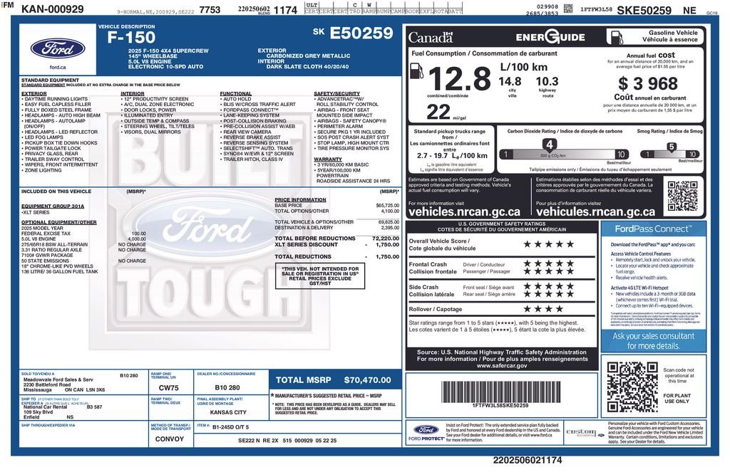 Certified Used 2025 Gray Ford XLT image 2