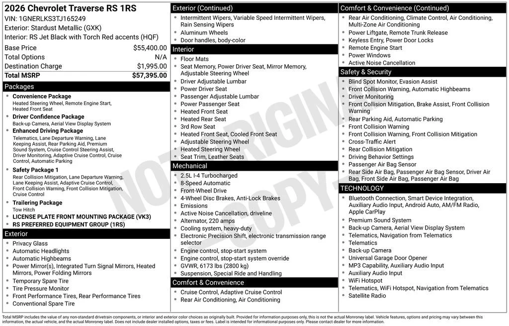 Used 2026 Stardust Metallic Chevrolet RS image 8