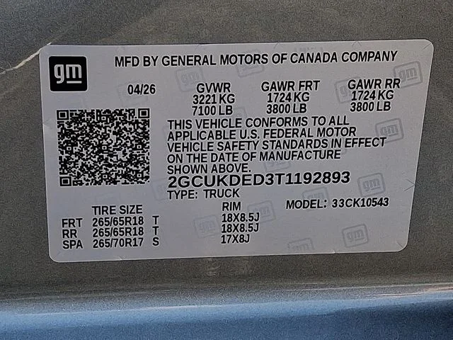 New 2026 Gray Chevrolet LT image 21