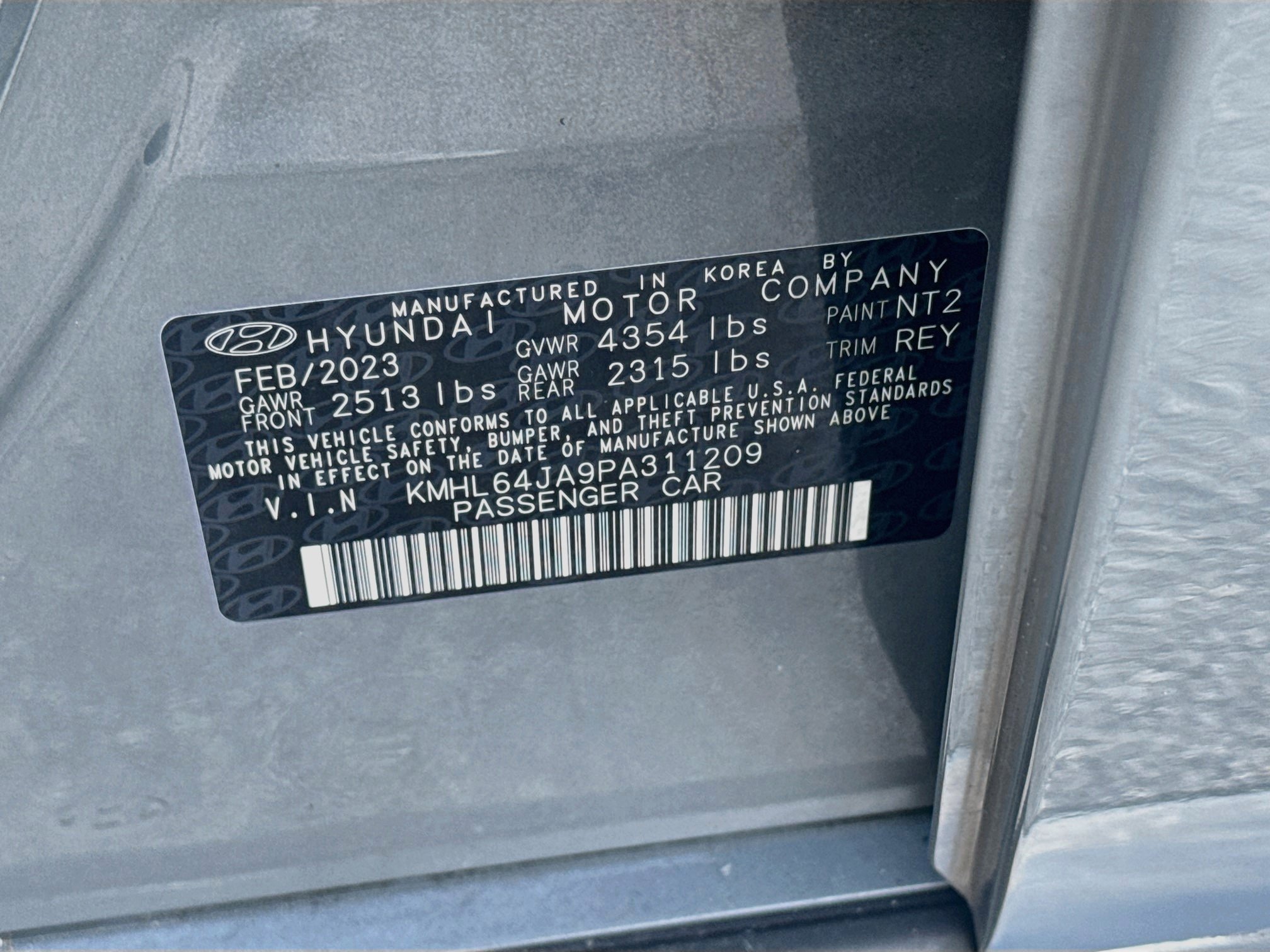 Used 2023 Hampton Gray Hyundai SEL image 34