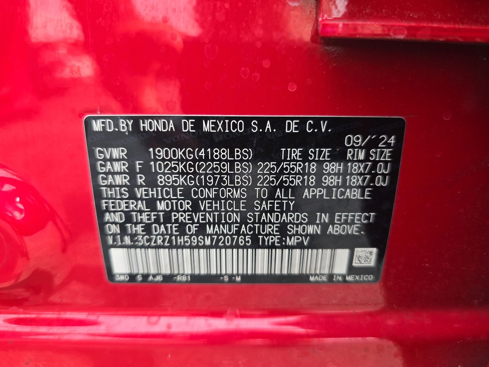 Certified Used 2025 Milano Red Honda Sport image 30