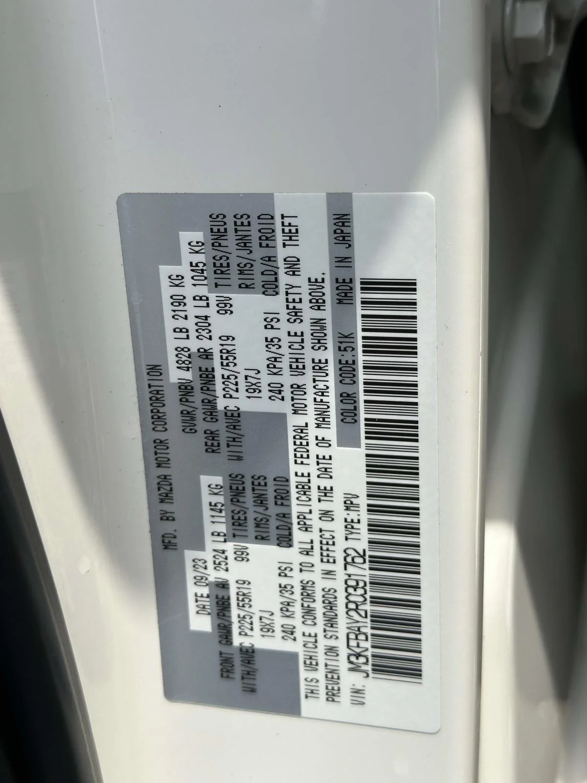 Certified Used 2024 Rhodium White Metallic Mazda 2.5 Carbon Turbo image 42