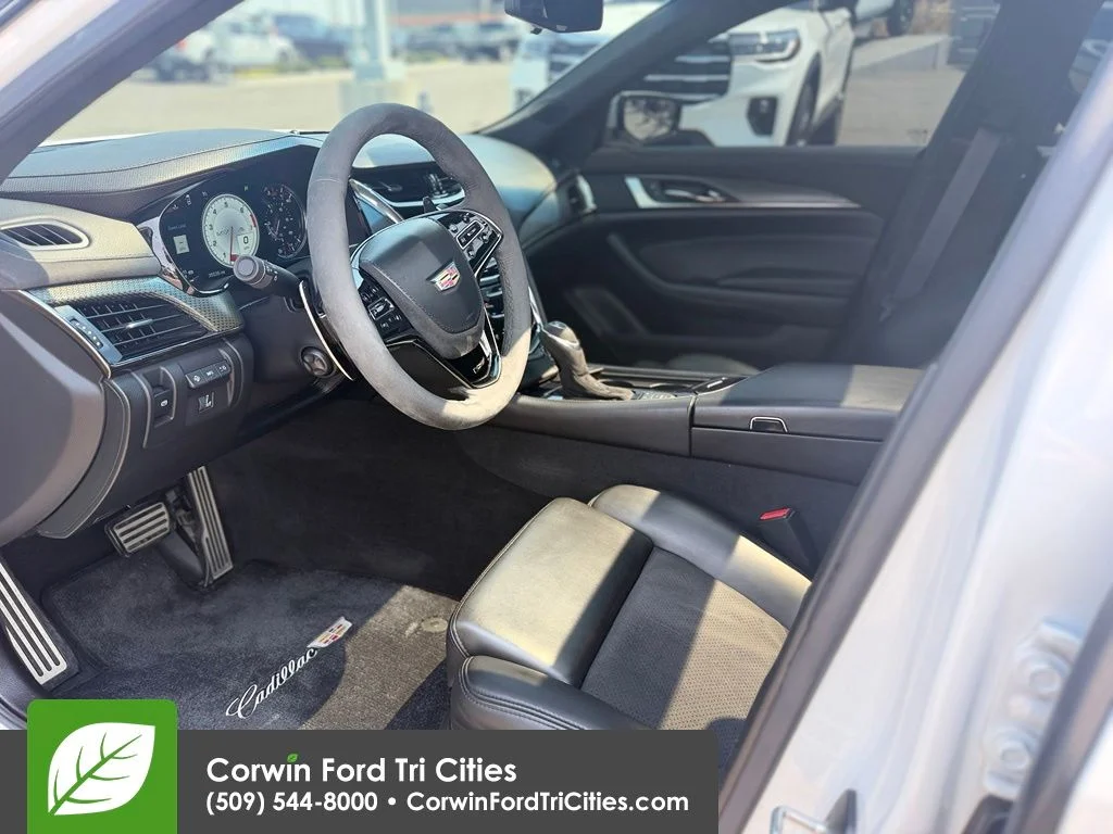Used 2017 Crystal White Cadillac Base image 2