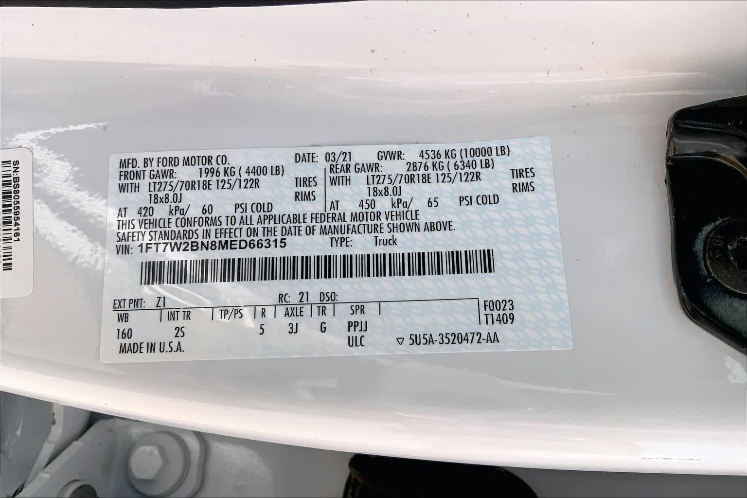 Certified Used 2021 Oxford White Ford XLT image 37