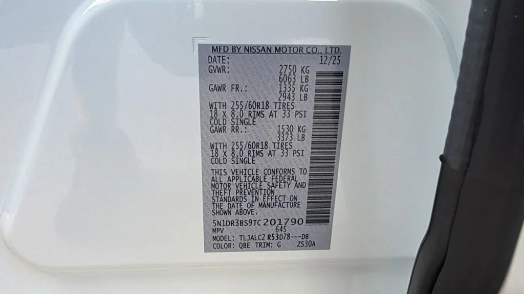 New 2026 White Nissan SV image 34