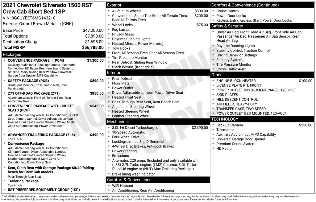 Used 2021 Brown Chevrolet RST image 39