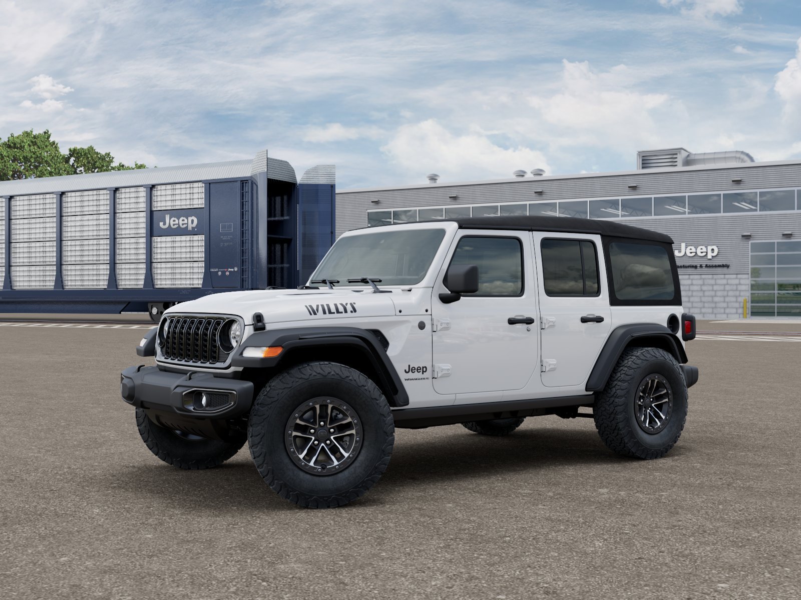 New 2026 Bright White Clear-Coat Exterior Paint Jeep Willys image 1