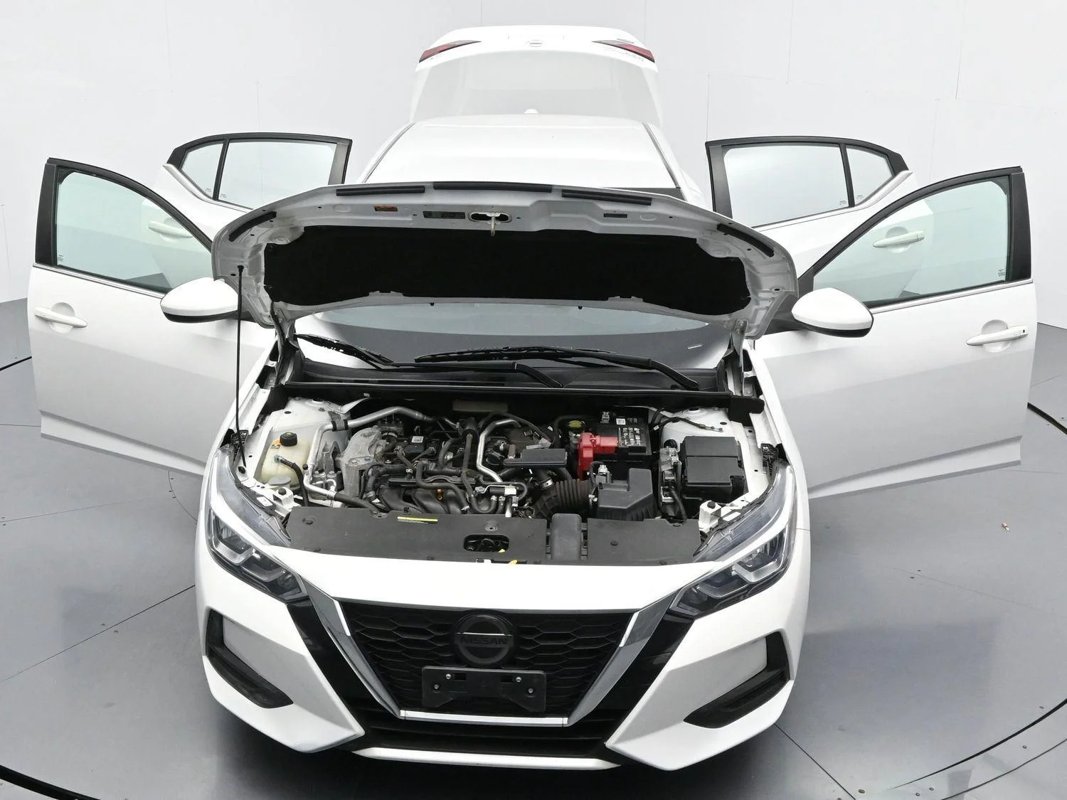 Used 2021 Aspen White Tricoat Nissan SV image 38