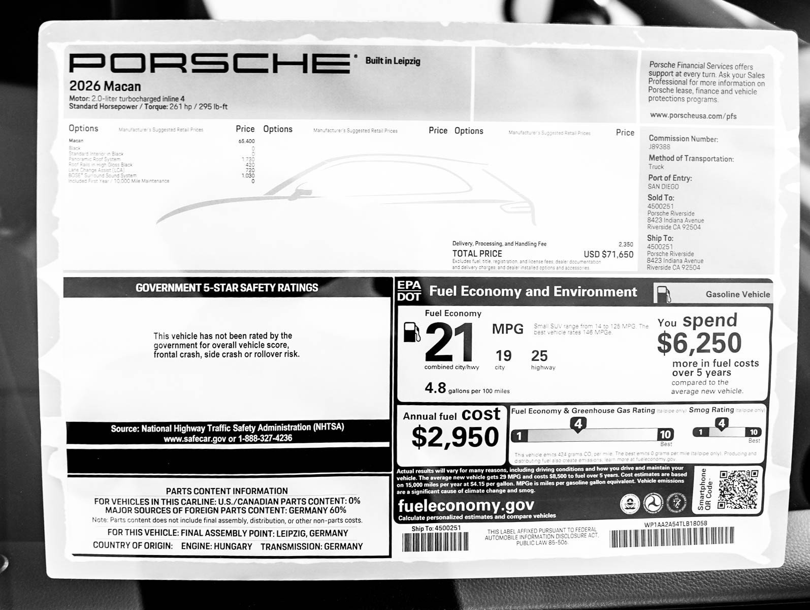 New 2026 Black Porsche  image 29