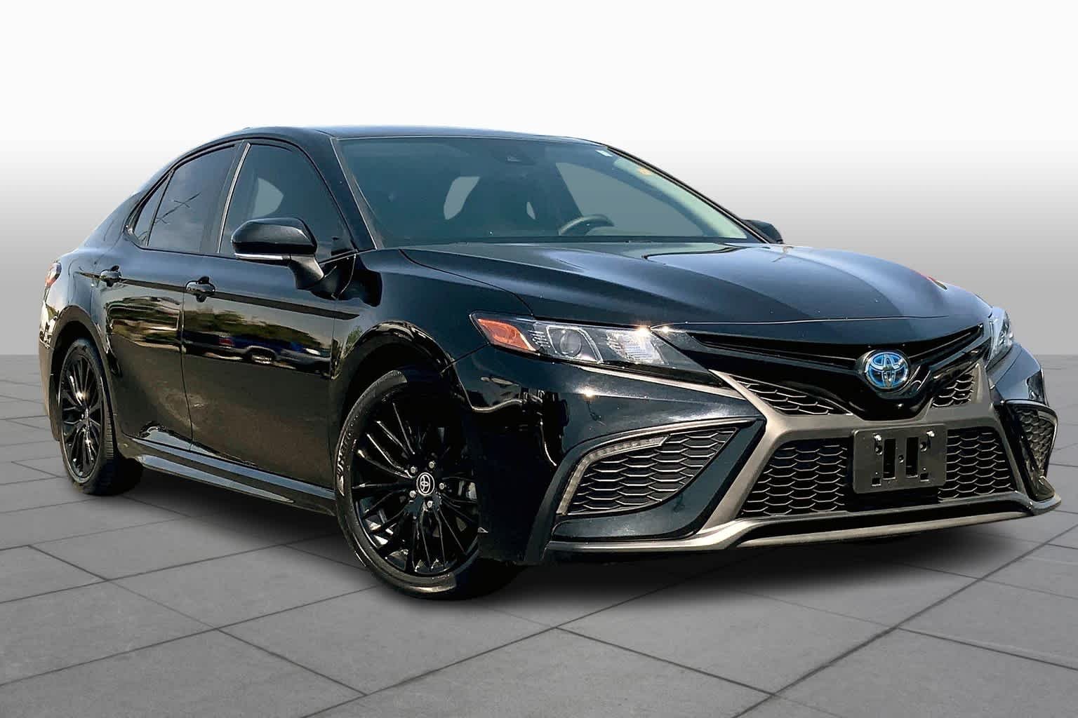 Used 2022 Midnight Black Metallic Toyota Hybrid Nightshade image 3