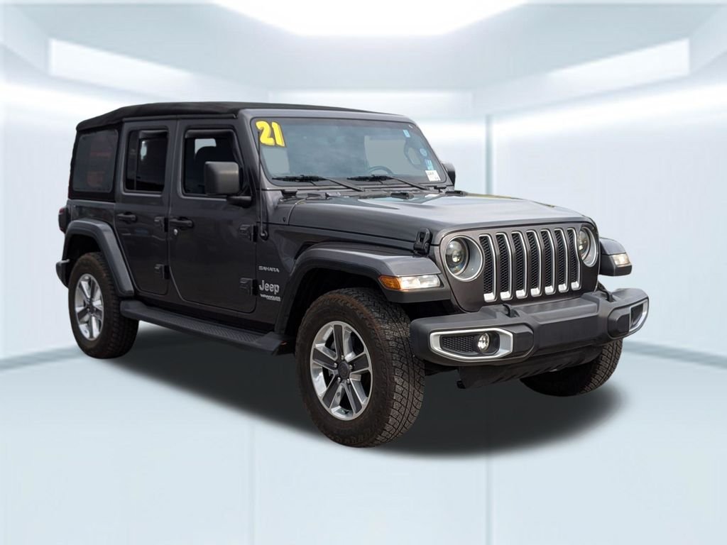 Used 2021 Gray Jeep Unlimited Sahara image 8