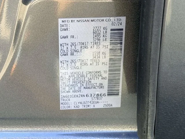 Used 2024 Gray Nissan PRO-4X image 25