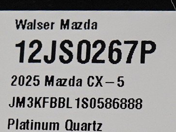 Used 2025 Platinum Quartz Metallic Mazda 2.5 S Select Package image 28
