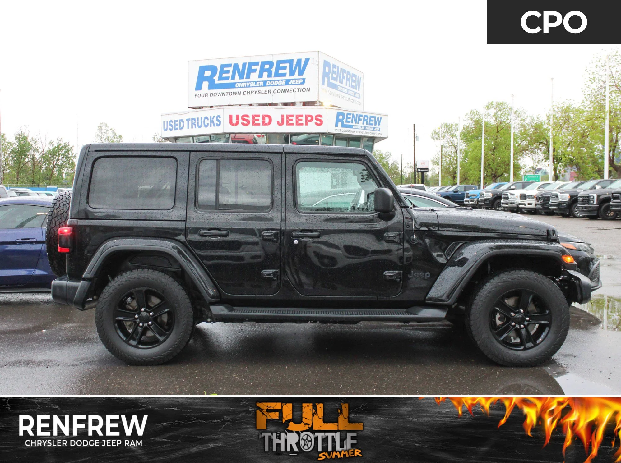 Certified Used 2021 Black Jeep Unlimited Altitude * No Accidents | V6 | Heated Seats | Trailer Tow | Remote Start | Leather image 1