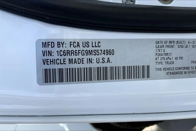 Used 2021 Bright White Clearcoat Ram Tradesman image 31
