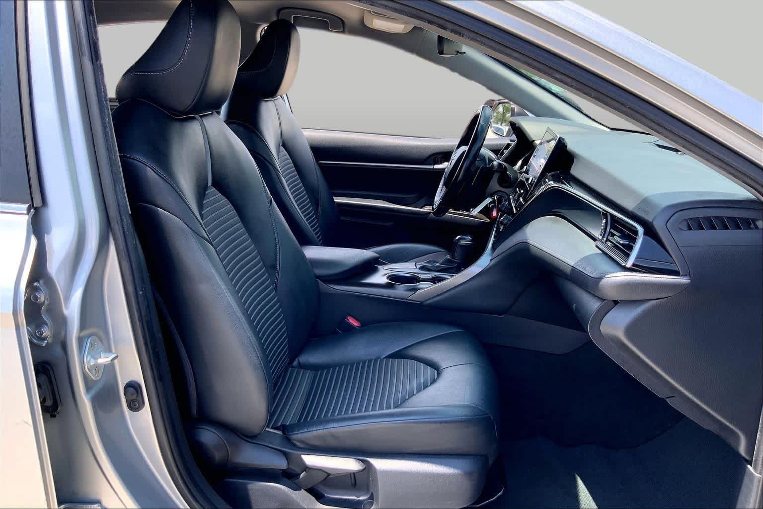 Used 2021 Celestial Silver Metallic Toyota SE image 9