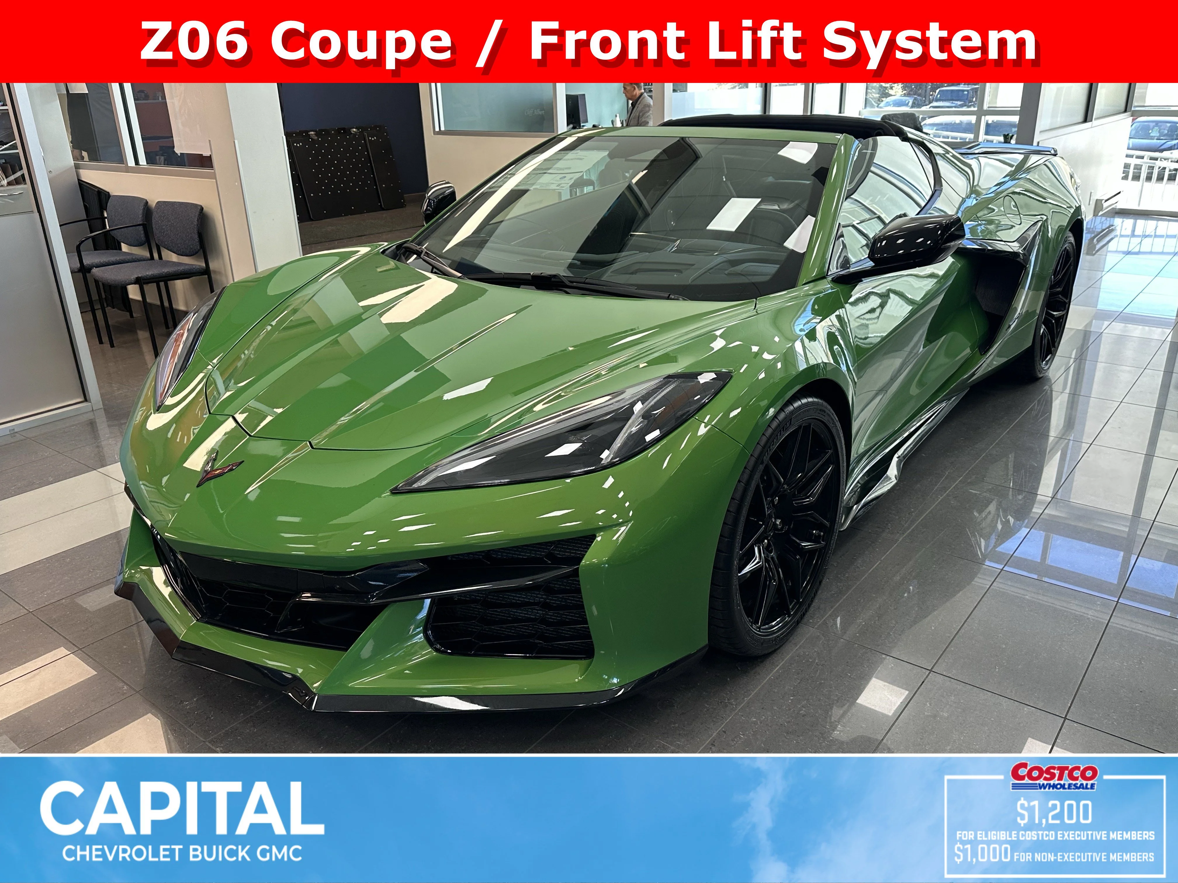 New 2026 Roswell Green Metallic Chevrolet 2LZ Z06 image 1