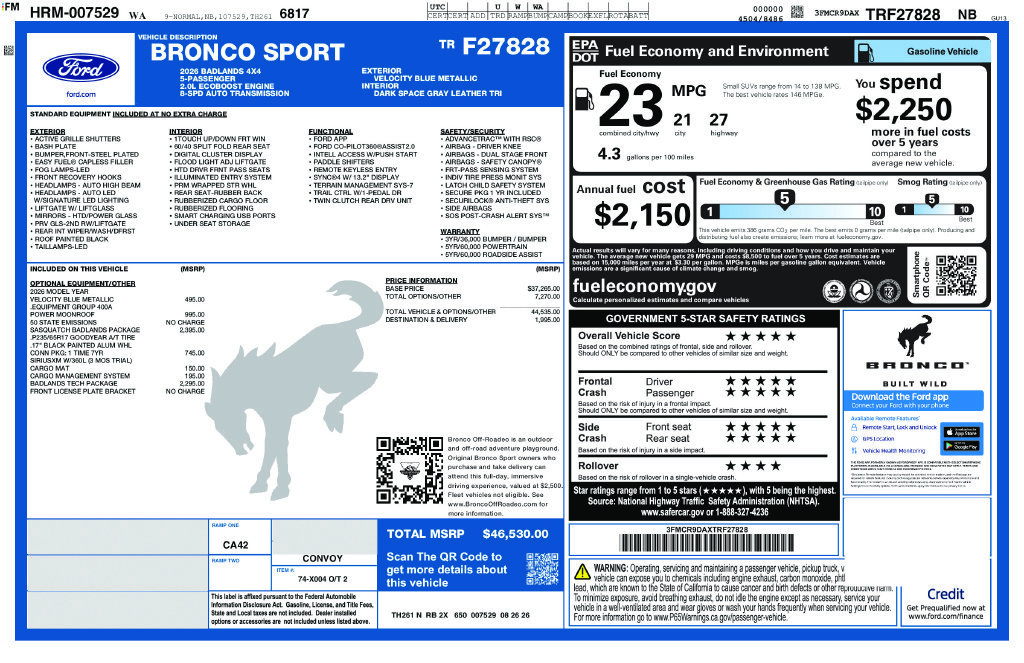 New 2026 Blue Ford Badlands image 24