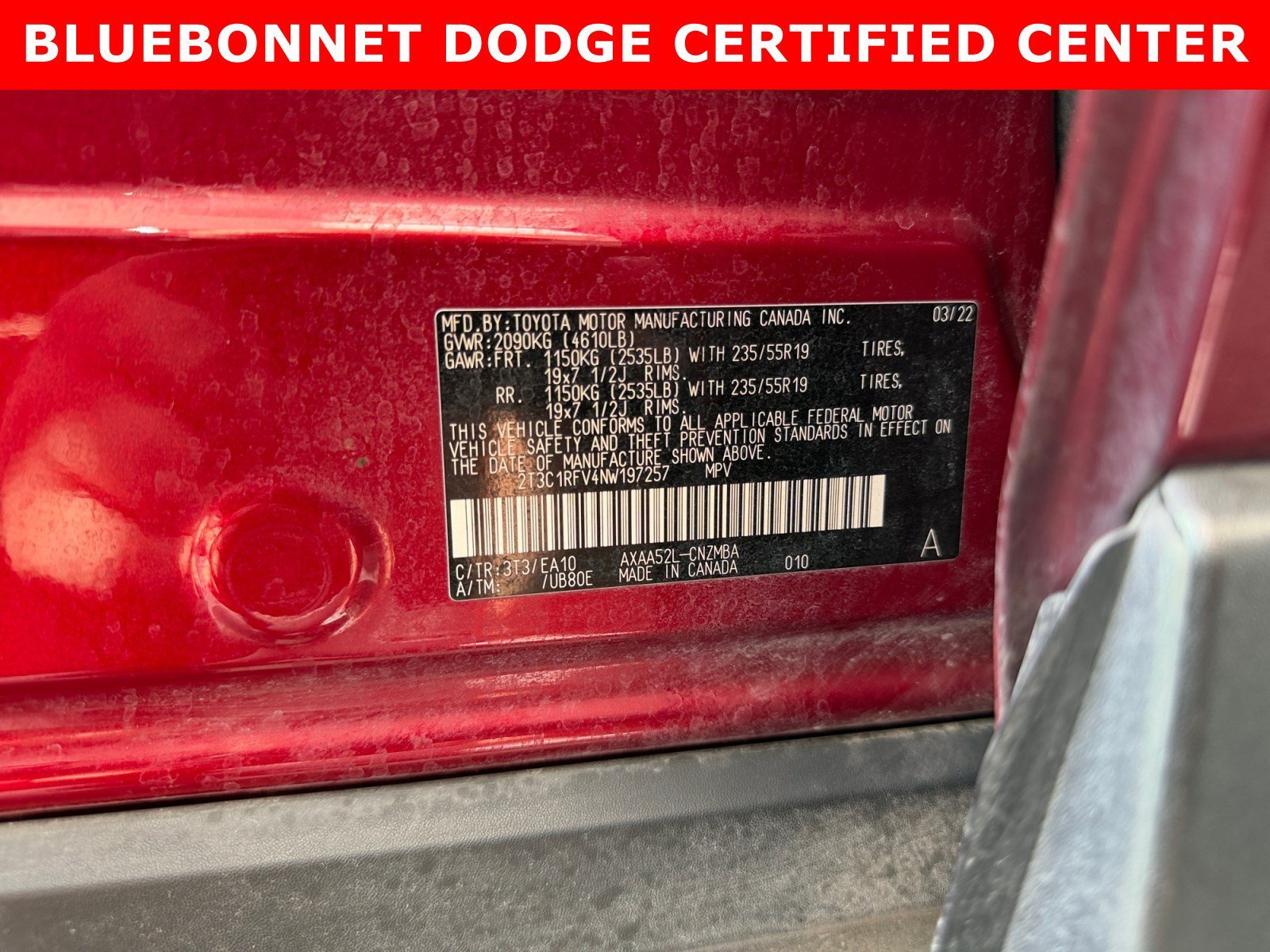 Certified Used 2022 Red Toyota XLE Premium image 24