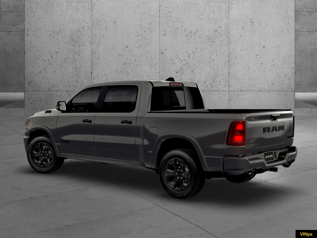 New 2026 Granite Crystal Metallic Clear-Coat Exterior Paint RAM Big Horn/Lone Star image 3