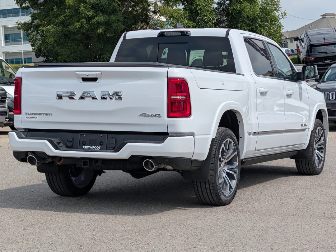 New 2026 White RAM Tungsten - - 3.0L Hurricane HO T-Turbo - Prem Lthr Bucket Seats - E-Locker Axle & More! image 8