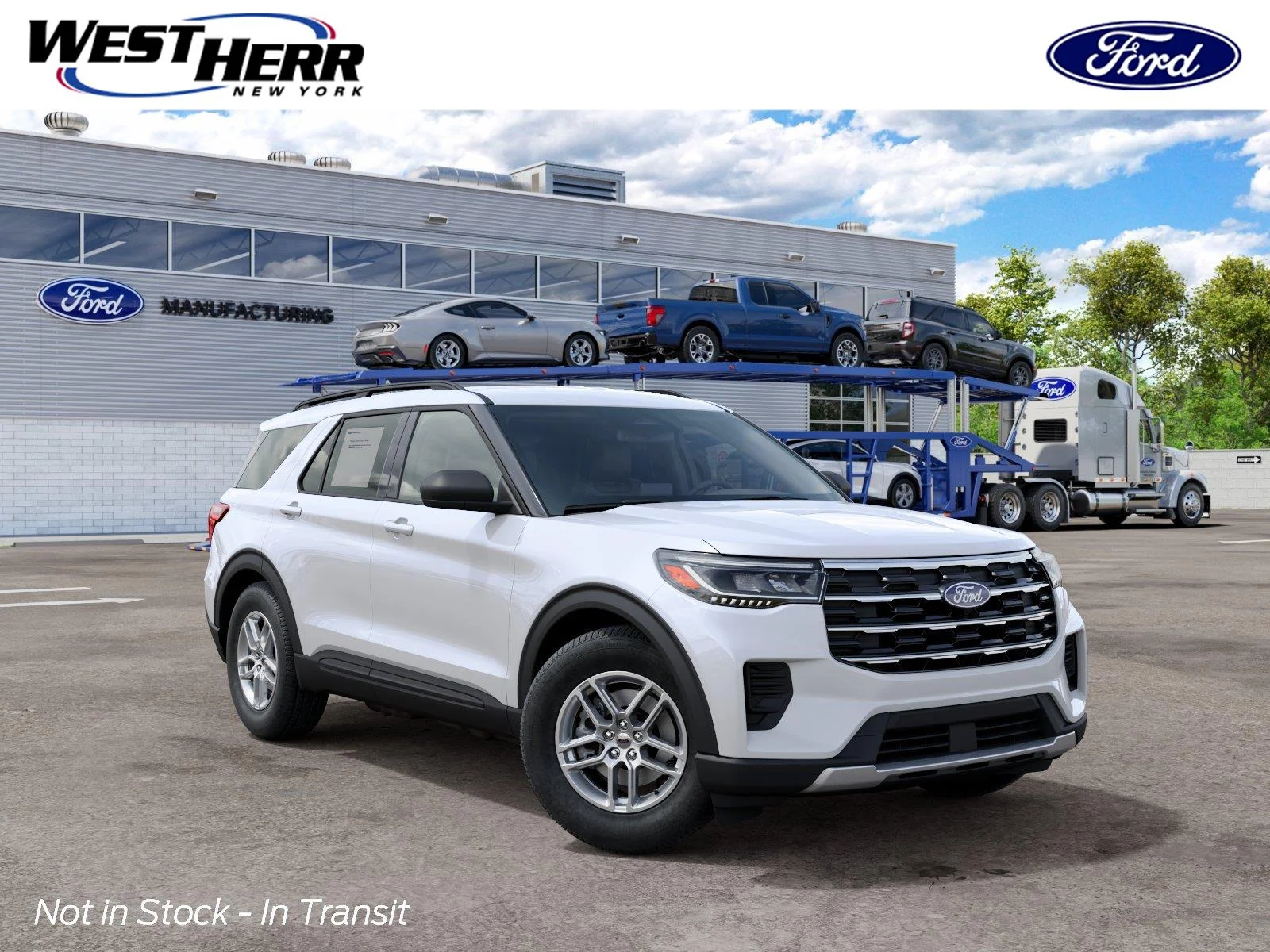 New 2027 Star White Metallic Tri-Coat FORD Active image 1