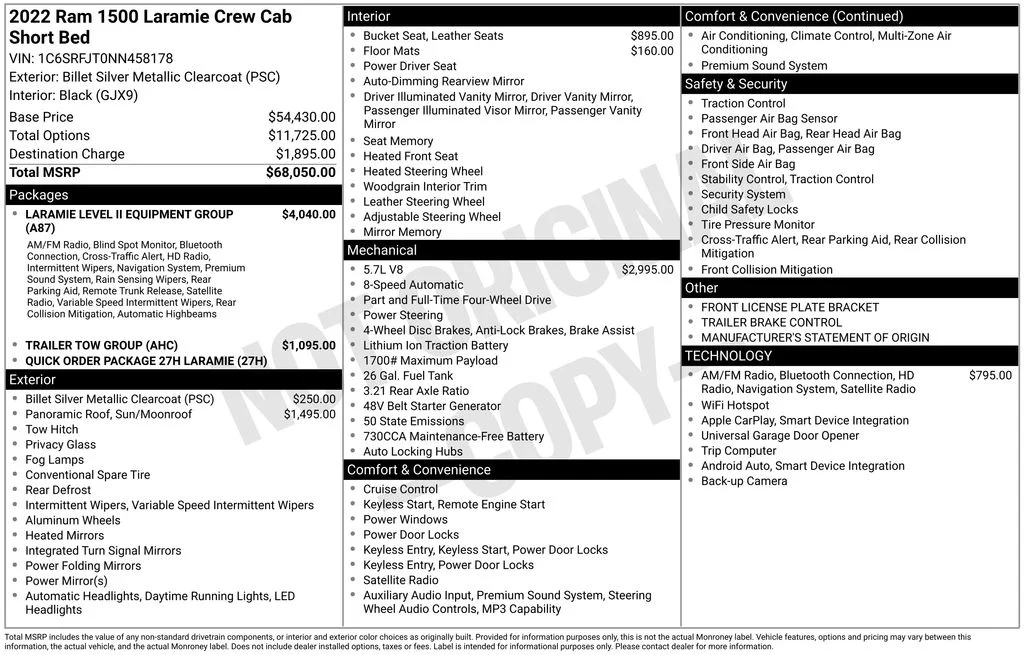 Certified Used 2022 Silver Ram Laramie image 7