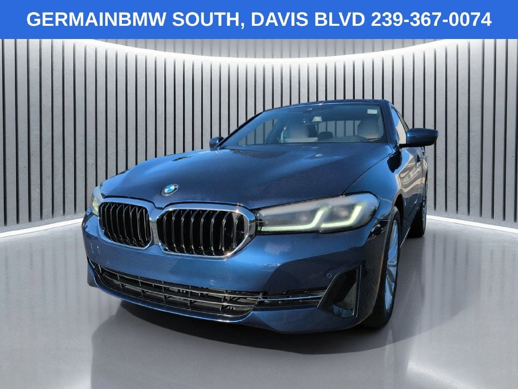 Certified Used 2023 Blue Metallic BMW 530i image 9