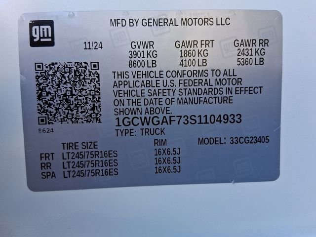 2025 Chevrolet Express Cargo Work Van - Photo 19