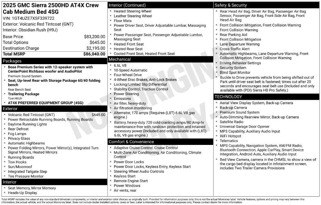 Certified Used 2025 Red GMC AT4X image 54