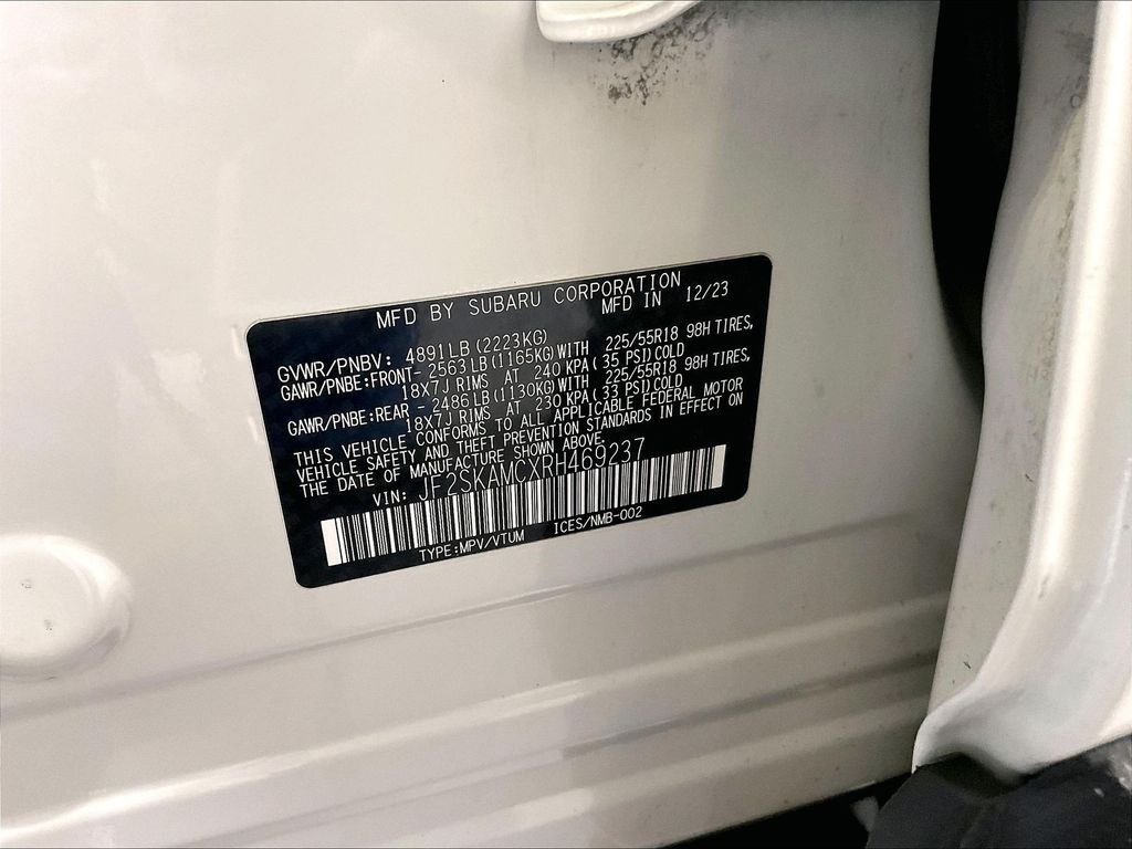 Used 2024 White Subaru Touring image 36