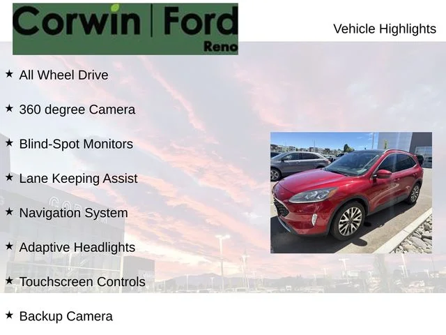 Used 2020 Red Ford Titanium image 7