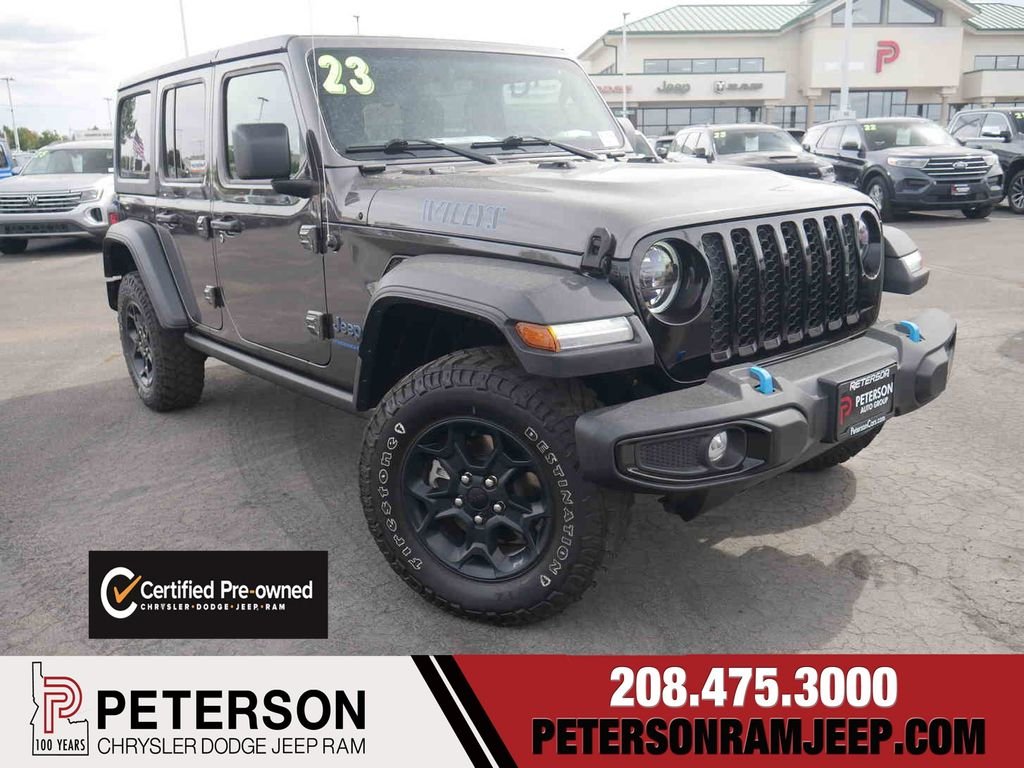 Used 2023 Gray Jeep Willys 4xe image 1