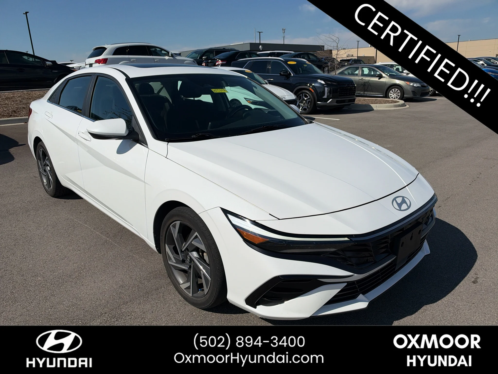 Certified Used 2024 Serenity White Hyundai SEL image 1